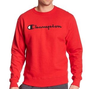 ❗️SOLD❗️Champion Graphic Powerblend Red Pullover